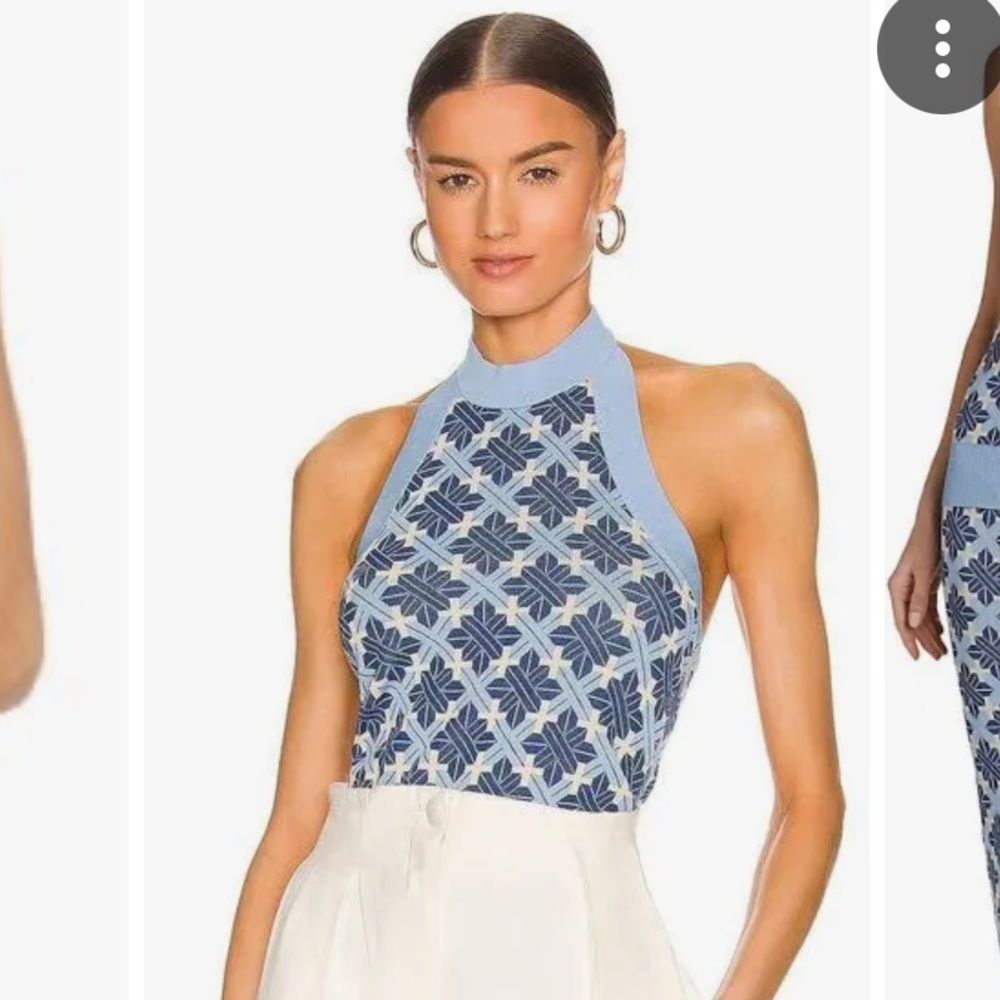 Dodo Bar Or Blue Halter Top
